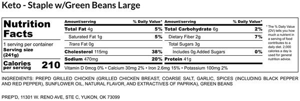The Staple - Grilled Chicken Breast - Keto