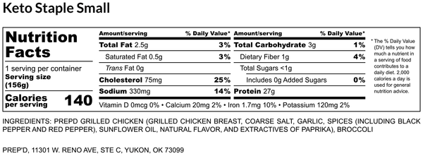 The Staple - Grilled Chicken Breast - Keto