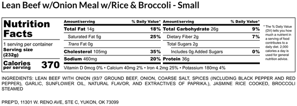 Lean Beef and Onion
