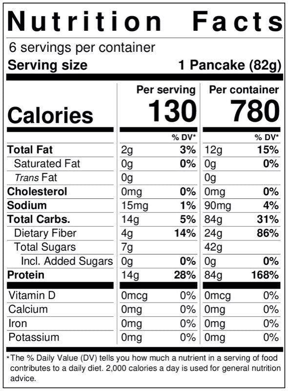 Protein Pancakes - Half Dozen - Prep'd Tulsa