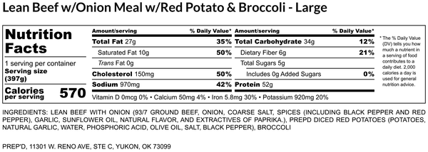 Lean Beef and Onion