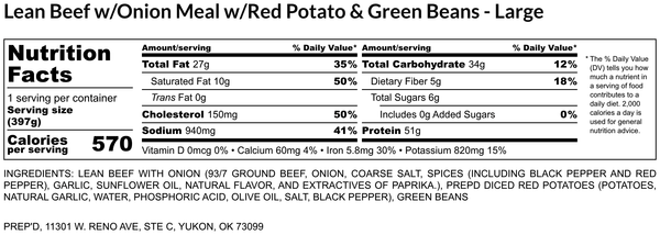 Lean Beef and Onion